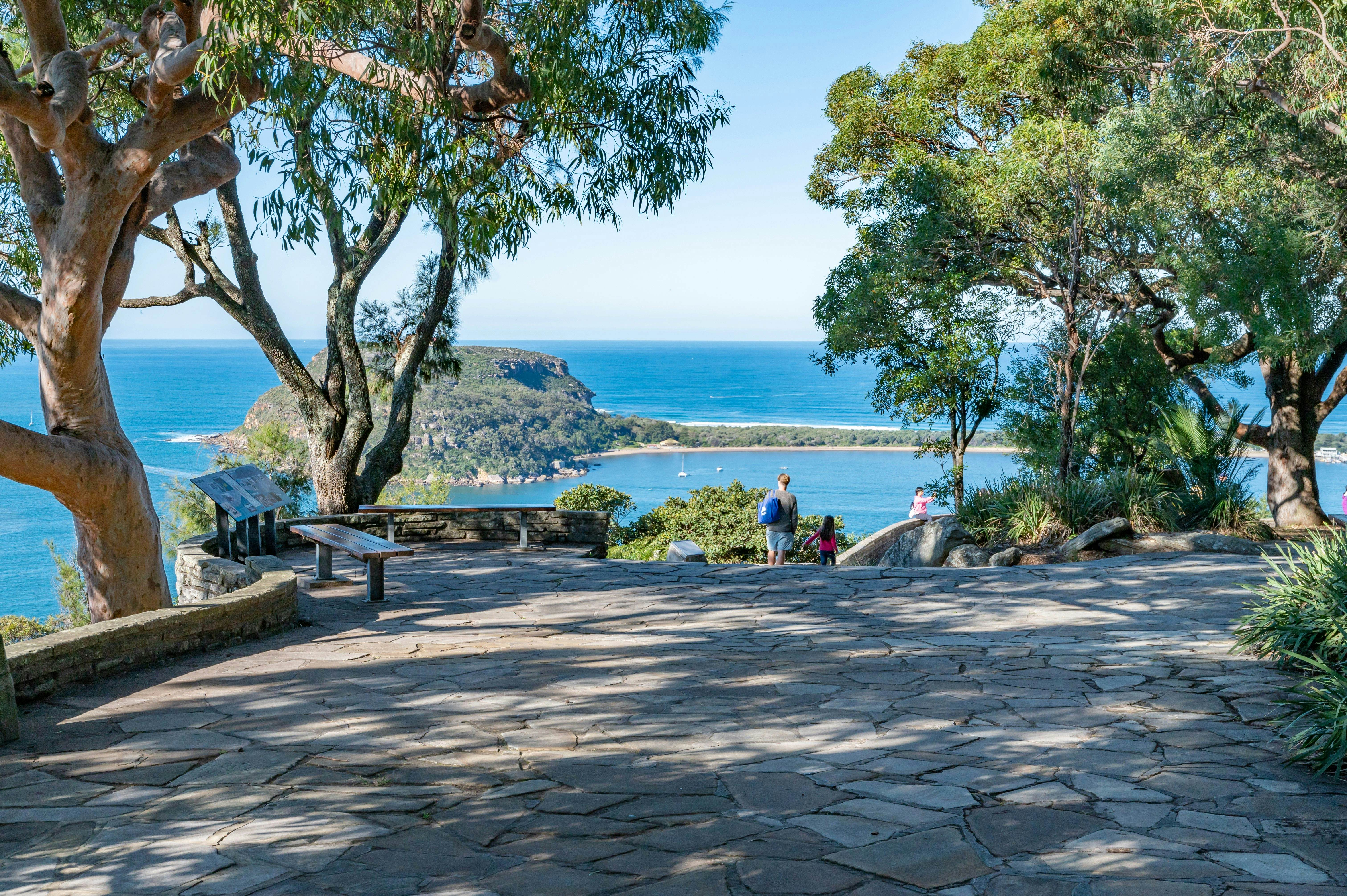 Beautiful Area with stone pavement at West Head Lookout Point and Barrenjoey Head background Blur - stock photo


Sydney NSW Australia - June 5th 2020 - Ku-ring-gai Chase National Park on a sunny winter afternoon